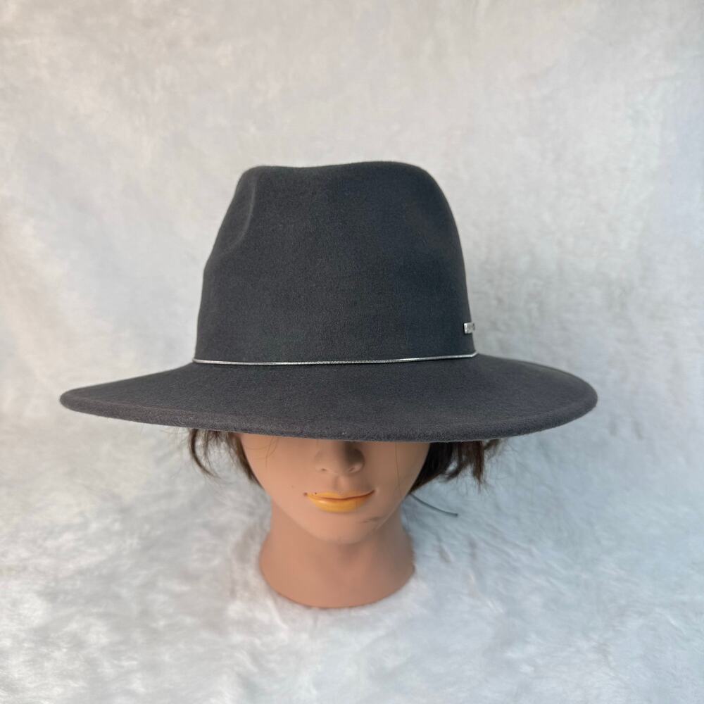Vince Camuto 100% Wool Wide Brim Fedora Hat – GRAY
– New